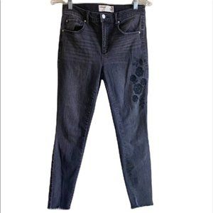 Embroidered Garage High Rise Jeans